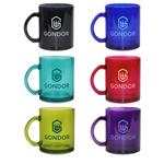 DX9057 12 oz Menagerie Colorful Glass Mug With Custom Imprint